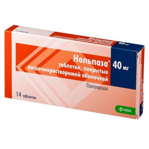 НОЛЬПАЗА 40МГ. №14 ТАБ.КШ/РАСТВ. П/О /KRKA/ НОЛЬПАЗА 40МГ. №14 ТАБ.КШ/РАСТВ. П/О /KRKA/