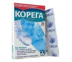 КОРЕГА Д/ЧИСТКИ Д/ЧАСТИЧНЫХ ЗУБ.ПРОТЕЗОВ №30 ТАБ. [COREGA]