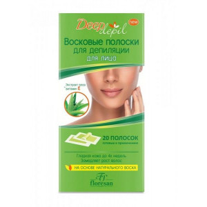 ФЛОРЕСАН ДИП ДЕПИЛ ПОЛОСКИ Д/ДЕПИЛ. ЛИЦА АЛОЭ №20 Ф-482 [FLORESAN]