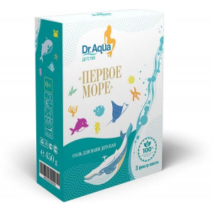 ДОКТОР АКВА СОЛЬ МОРСКАЯ ДЕТСТВО ПЕРВОЕ МОРЕ ПРИРОДНАЯ 450Г. (150Г.Х3) [DR.AQUA]