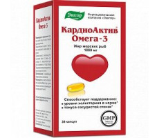 КАРДИОАКТИВ ОМЕГА-3 1000МГ. №30 КАПС. /ЭВАЛАР/