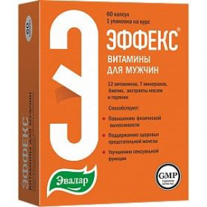 ЭФФЕКС ВИТАМИНЫ Д/МУЖ. №60 КАПС. /ЭВАЛАР/