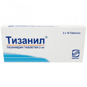 ТИЗАНИЛ 2МГ. №20 ТАБ. /СИМПЕКС ФАРМА/ ТИЗАНИЛ 2МГ. №20 ТАБ. /СИМПЕКС ФАРМА/