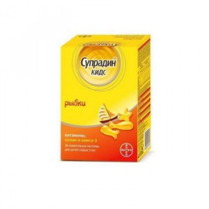 СУПРАДИН КИДС РЫБКИ №30 ПАСТИЛКИ ЖЕВ.