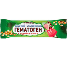 ВИТАТЕКА ГЕМАТОГЕН КЕДР. ОРЕХ 40Г. /ФАРМ-ПРО/ [VITATEKA]