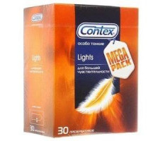 КОНТЕКС ПРЕЗЕРВАТИВ LIGHTS ОСОБО ТОНКИЕ №30 [CONTEX]