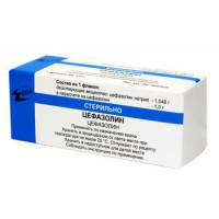 ЦЕФАЗОЛИНА НАТРИЕВАЯ СОЛЬ 1Г. №1 ПОР. Д/Р-РА Д/В/В,В/М ФЛ. /ДЕКО/