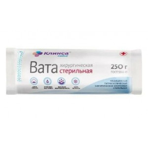 КЛИНСА ВАТА ХИРУРГ. СТЕР. 250Г.