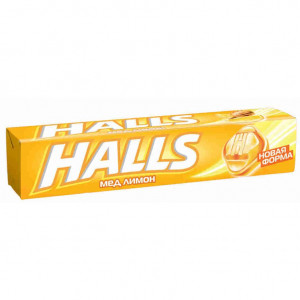 ХОЛЛС ЛЕДЕНЦЫ МЕД+ЛИМОН №9 [HALLS]