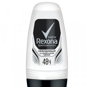 РЕКСОНА ДЕЗОДОРАНТ НЕВИДИМЫЙ НА ЧЕРНОМ И БЕЛОМ 50МЛ. РОЛИК [REXONA]