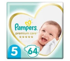 ПАМПЕРС ПОДГУЗН. ПРЕМИУМ ЮНИОР 11-16КГ. №64 [PAMPERS]