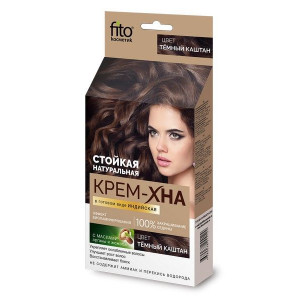 ФИТОКОСМЕТИК КРЕМ-ХНА ИНДИЙСКАЯ НАТУР. 3.0 ТЕМН.КАШТАН 50МЛ.