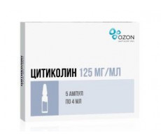 ЦИТИКОЛИН 250МГ/МЛ. 4МЛ. №5 Р-Р Д/В/В,В/М АМП. /ОЗОН/