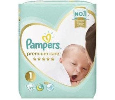 ПАМПЕРС ПОДГУЗН. ПРЕМИУМ КЕА 1 Д/НОВОРОЖД. 2-5КГ №72 [PAMPERS]