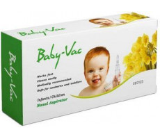 БЕЙБИ ВАК АСПИРАТОР НАЗАЛЬНЫЙ ДЕТСК. +2 НАСАДКИ