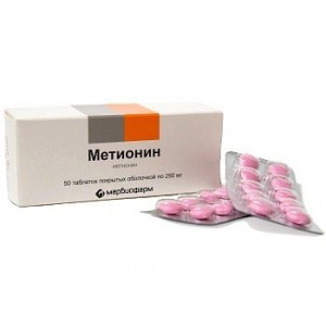 МЕТИОНИН 250МГ. №50 ТАБ. П/П/О /МАРБИОФАРМ/ МЕТИОНИН 250МГ. №50 ТАБ. П/П/О /МАРБИОФАРМ/