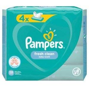 ПАМПЕРС САЛФЕТКИ ВЛАЖН. ФРЕШ КЛИН №52Х4(208) [PAMPERS]