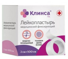 КЛИНСА ЛЕЙКОПЛАСТ. ФИКС. ШЕЛК. ОСНОВА 2Х500