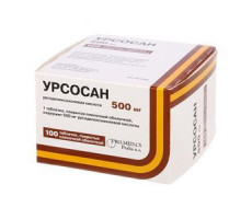 УРСОСАН ФОРТЕ 500МГ. №100 ТАБ. П/П/О /ПРО.МЕД.ЦС/