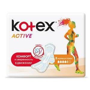 КОТЕКС ПРОКЛАДКИ АКТИВ НОРМАЛ ПЛЮС №8 [KOTEX]