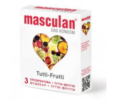 МАСКУЛАН ПРЕЗЕРВАТИВ УЛЬТРА 1 ТУТТИ-ФРУТТИ №3 [MASCULAN]
