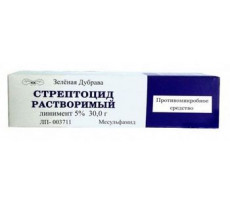 СТРЕПТОЦИД 5% 30Г. ЛИНИМЕНТ ТУБА /ЗЕЛЕНАЯ ДУБРАВА/