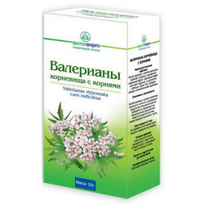 ВАЛЕРИАНА КОРНЕВИЩА С КОРНЯМИ 50Г. /ФИТОФАРМ ПКФ/