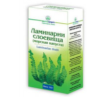 ЛАМИНАРИИ СЛОЕВИЩА (МОРСКАЯ КАПУСТА) 100Г. /ФИТОФАРМ ПКФ/