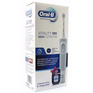 ОРАЛ БИ НАБОР (ЗУБ.ЩЕТКА ЭЛ. VITALITY D100.413.1 PRO SENSULT+ЗУБ.НИТЬ ПРО-ЭКСПРЕТ КЛИНЛАЙН ПРОХЛ.МЯТА 25М.) [ORAL]