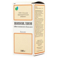 ВИНИЛИН БАЛЬЗАМ ШОСТАКОВСКОГО 100Г. ФЛ. /ТУЛЬСКАЯ ФФ/