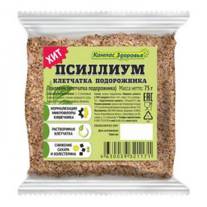 ПСИЛЛИУМ (КЛЕТЧАТКА ПОДОРОЖНИКА) 75Г. ПСИЛЛИУМ (КЛЕТЧАТКА ПОДОРОЖНИКА) 75Г.