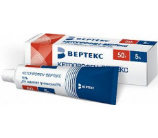 КЕТОПРОФЕН-ВЕРТЕ 5% 50Г. ГЕЛЬ Д/НАРУЖ.ПРИМ. ТУБА