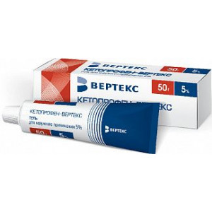 КЕТОПРОФЕН-ВЕРТЕ 5% 50Г. ГЕЛЬ Д/НАРУЖ.ПРИМ. ТУБА