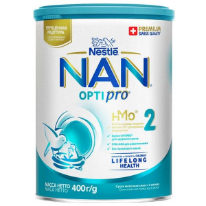 НАН-2 СМЕСЬ МОЛОЧНАЯ ОПТИПРО ОЛИГОСАХАРИДЫ 400Г. 6+МЕС. [NAN]