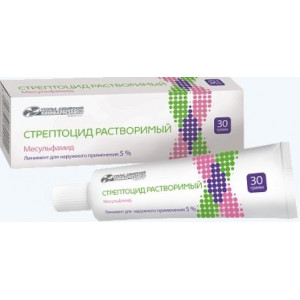 СТРЕПТОЦИД 5% 30Г. ЛИНИМЕНТ ТУБА /УСОЛЬЕ-СИБИРСКИЙ ХФ/