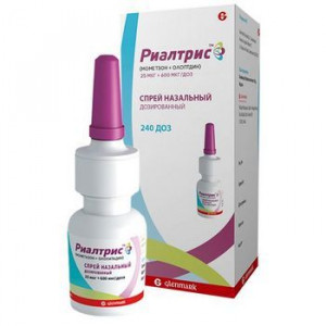 РИАЛТРИС 25МКГ.+600МКГ/ДОЗА 240ДОЗ НАЗАЛ.СПРЕЙ ФЛ. РИАЛТРИС 25МКГ.+600МКГ/ДОЗА 240ДОЗ НАЗАЛ.СПРЕЙ ФЛ.