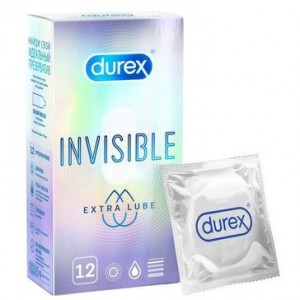 ДЮРЕКС ПРЕЗЕРВАТИВ INVISIBLE EXTRA LUBE №12 [DUREX]