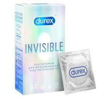 ДЮРЕКС ПРЕЗЕРВАТИВ INVISIBLE XXL №12 [DUREX]