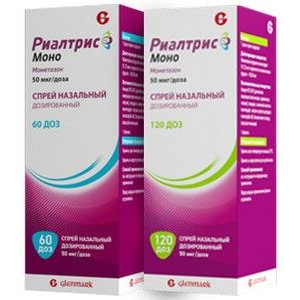 РИАЛТРИС МОНО 50МКГ/ДОЗА 60ДОЗ НАЗАЛ.СПРЕЙ ФЛ.