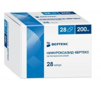 НИФУРОКСАЗИД 200МГ. №28 КАПС. /ВЕРТЕКС/