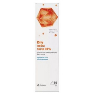 ВИТАТЕКА ДРАЙ ЭКСТРА ФОРТЕ ДАБОМАТИК П/ПОВЫШ.ПОТООТДЕЛ. Б/СПИРТА 30% 50МЛ. [VITATEKA]