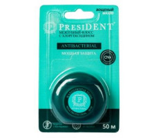 ПРЕЗИДЕНТ ЗУБ.НИТЬ ФЛОСС А/БАКТЕР. ВОЩ. ХЛОРГЕКСИДИН 50М. [PRESIDENT]