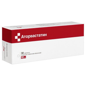 АТОРВАСТАТИН 40МГ. №30 ТАБ. П/П/О /СИТИФАРМ/БИОХИМИК/ АТОРВАСТАТИН 40МГ. №30 ТАБ. П/П/О /СИТИФАРМ/БИОХИМИК/