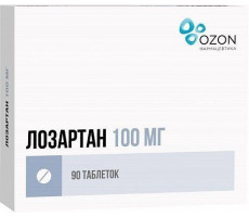 ЛОЗАРТАН 100МГ. №90 ТАБ. П/П/О /АТОЛЛ/ОЗОН/