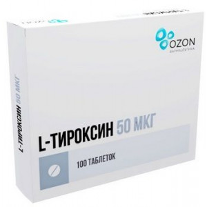 L-ТИРОКСИН 50МКГ. №100 ТАБ. /ОЗОН/