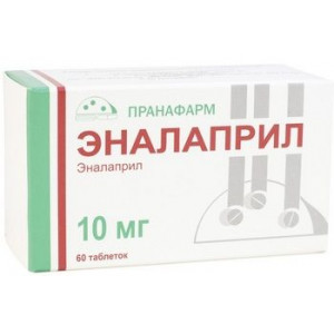 ЭНАЛАПРИЛ 10МГ. №60 ТАБ. /ПРАНАФАРМ/ ЭНАЛАПРИЛ 10МГ. №60 ТАБ. /ПРАНАФАРМ/