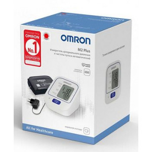 ОМРОН ТОНОМЕТР M2 ПЛЮС АВТОМАТ+АДАПТЕР+МАНЖЕТА 22-32СМ. /АРТ.HEM-7127-ARU/ [OMRON]