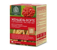 ЖЕНЬШЕНЬ ФОРТЕ+ВИТ.С ЭКСТРАКТ-ВИС 440МГ. №30 КАПС.
