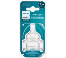 АВЕНТ СОСКА СИЛИК. СРЕД.ПОТОК АНТИ-КОЛИК №2 3+МЕС. /АРТ.763/02/ [AVENT]