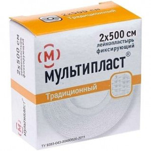 МУЛЬТИПЛАСТ ЛЕЙКОПЛАСТ. ФИКСИРУЮЩИЙ 2Х500 СМ.